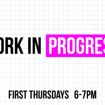 Work In Progress event flyer for AIGA Portland