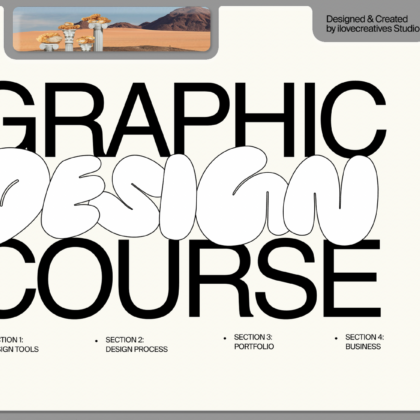ilovecreatives Graphic Design Course flyer