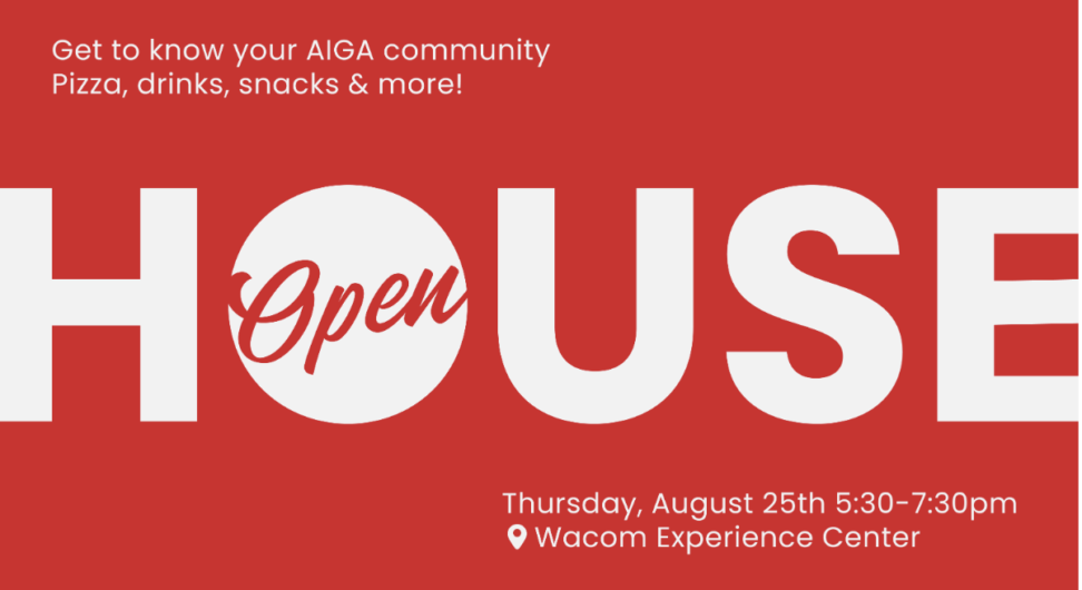 AIGA Open House flyer